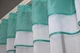 Гардина арка на кухню VR-Textil № 110к белый с бирюзовым 280х170 см (52-0740) - изображение 4