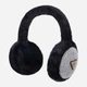 Меховые наушники SumWin Шиншила Принт трикутник 7703-9-01 One Size Черные - изображение 1
