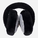 Меховые наушники SumWin Шиншила Принт трикутник 7703-9-01 One Size Черные - изображение 2