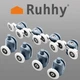 Колеса для душової кабіни Ruhhy 23мм 8шт ролики для душу - зображення 2
