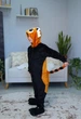 Пижама кигуруми Kigurumi для мальчика Красная Панда Рыжая Енот Коричнево-черный на рост 110 - 120 см (204242) - изображение 4