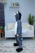 Пижама кигуруми Kigurumi для мальчика Лемур Серый на рост 165 - 175 см (203742) - изображение 4