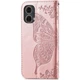 Чохол-книжка з малюнком UniCase Butterfly Pattern для Motorola Moto G85 - Rose Gold - зображення 5