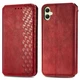 Чохол Deexe Rhombus Wallet для Samsung Galaxy A06 (A065) - Red - зображення 1