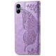 Чехол-книжка с рисунком UniCase Butterfly Pattern для Samsung Galaxy A06 (A065) - Light Purple - изображение 6