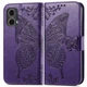 Чохол-книжка з малюнком UniCase Butterfly Pattern для Motorola Moto G85 - Dark Purple - зображення 1