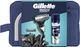 Zestaw upominkowy Gillette Mach3 Charchoal Maszynka do golenia dla mężczyzn z 2 wymiennymi wkładami + Żel do golenia 200 ml + Kosmetyczka (8700216534338) - obraz 2