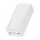 УМБ 30000mAh 20W Baseus PowerBank с быстрой зарядкой Bipow Digital Display Портативный аккумулятор 2USB/1Type-C. white - изображение 5