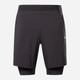 Спортивні шорти чоловічі Reebok Ts 2-In-1 Strength GL3115 XS Чорні (4064047850017) - зображення 5