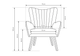 Кресло мягкое TED Ш76xВ100 см. Perfect Home - изображение 4