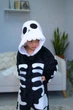 Пижама кигуруми Kigurumi для мальчика Скелет Черно-белый на рост 145 - 155 см (202242) - изображение 2