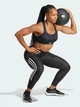Спортивный топ для фитнеса женский Adidas TLRD Impact Training High-Support IQ3384 XL Черный (4067886028241) - изображение 3