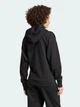 Толстовка на молнии утепленная с капюшоном женская Adidas ALL SZN Fleece Full-Zip IX3809 M Черная (4067894332095) - изображение 2