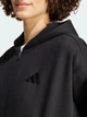 Толстовка на молнии утепленная с капюшоном женская Adidas ALL SZN Fleece Full-Zip IX3809 M Черная (4067894332095) - изображение 4