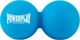Массажный силиконовый двойной мяч PowerPlay PP-4355 Silicone Lacrosse Peanut Ball 6.3x12.6 см Синий (PP-4355_Blue) - изображение 1
