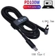 Кабель для заряджання ноутбука Lenovo з тригером PD 100W Type-C на DC 4.0х1.7 (20V) 1.8 метри - зображення 1
