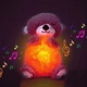 Детская интерактивная мягкая игрушка Выдра, дышащая музыкальная игрушка-ночник с подсветкой, для детей и младенцев. плюшевая выдра-ночник с мелодией, розовая - изображение 2