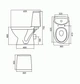 Runa Компакт підлоговий, косий випуск, 3/6л, сидіння Duroplast Soft Close - изображение 3