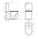 Унитаз-компакт KOLLER POOL Round Rimless RN-0665-RC-C + RN-0665-RC-T с сиденьем Soft Close - изображение 3