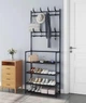 Универсальная вешалка для одежды New simple floor clothes rack size 60X30X151 см Черная - изображение 1