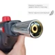 Професійний газовий пальник INTERTOOL GB-0029 з п'єзозапалюванням і швидким регулюванням полум'я для пайки та зварюванн - зображення 4