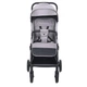 Детская прогулочная коляска-книжка ME 1129 LINK Silver Striped Серебряная - изображение 5