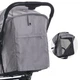 Детская прогулочная коляска-книжка ME 1129 LINK Silver Striped Серебряная - изображение 7