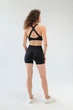 Женский комплект для спорта Soft, black (топ, шорты, кофта на застежку) - L - изображение 7