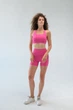 Жіночий комплект для спорту Soft, rose (топ, шорти, кофта на застібку) - XL - зображення 7