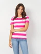 Футболка хлопковая женская Tommy Hilfiger 76J4975-TP1 M Бело-малиновая (197232843182) - изображение 1