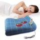 Электропростынь Electric Blanket 170х150см простынь с подогревом / голубая клетка - изображение 2