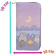 Гаманець клатч портмоне Pusheen cat 19х10см Вечір біля багаття Фіолетовий n-12266 - зображення 2