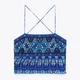 Кроп топ женский Zara 6895/674 M Синий (06895067400030) - изображение 7