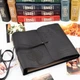 Фотоальбом кожаный с гравировкой на заказ, 40 листов крафт, Black, Malina Leather - изображение 1