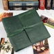 Именной кожаный фотоальбом с гравировкой, 40 листов слоновая кость, Green, Malina Leather - изображение 1