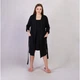 Теплий Халат і ночнушка для вагітних і годуючих Comfort К365-91 Чорний 46/48 - зображення 4