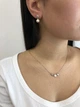 Золотые серьги-подвески с жемчугом С154 - изображение 5