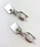 Серьги-подвески в белом золоте 585 пробы С06613 - изображение 8