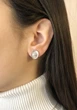 Серьги из белого золота 585 проби С047 - изображение 2