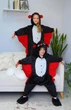 Пижама кигуруми Kigurumi для мальчика Летучая Мишь Черный на рост 145-155 см (205642) - изображение 8