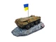 Статуэтка из гипса "Украинский БТР-80" подарки на военную тематику - изображение 7