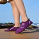 Обувь для пляжа и кораллов аквашузы Diving shoes фиолетовый с розовым плоская подошва 36-37 ( 23,5 см ) 204 - изображение 3