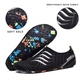 Обувь для пляжа и кораллов аквашузы Diving shoes черные с белым плоская подошва 40-41 ( 25,5 см ) 203 - изображение 3