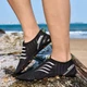 Обувь для пляжа и кораллов аквашузы Diving shoes черные с белым плоская подошва 40-41 ( 25,5 см ) 203 - изображение 4