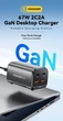 Сетевое зарядное устройство для Essager (ECT2AC-JYB0G-Z) Gray Collection 67W 2xUSB-A, 2xUSB-C, PD3.0, QC4.0 GaN Desktop - изображение 2