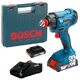 Аккумуляторный гайковерт Bosch 06019G5223 GDX 180-LI (18В, 1/2", 180 Нм, 2 Ач) ударный + 2 АКБ и зарядное устройство (23781) - изображение 2