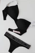Комплект белья Victoria's Secret T-Shirt Cotton Lightly Lined Wireless Bra Black Set размер 34B+S - изображение 2