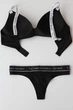 Комплект белья Victoria's Secret T-Shirt Cotton Lightly Lined Wireless Bra Black Set размер 34B+S - изображение 7