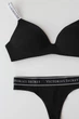 Комплект белья Victoria's Secret T-Shirt Cotton Lightly Lined Wireless Bra Black Set размер 34B+S - изображение 8