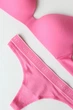 Комплект білизни Victoria's Secret T-Shirt Cotton Lightly Lined Wireless Bra Pink Set розмір 34С+S - зображення 4